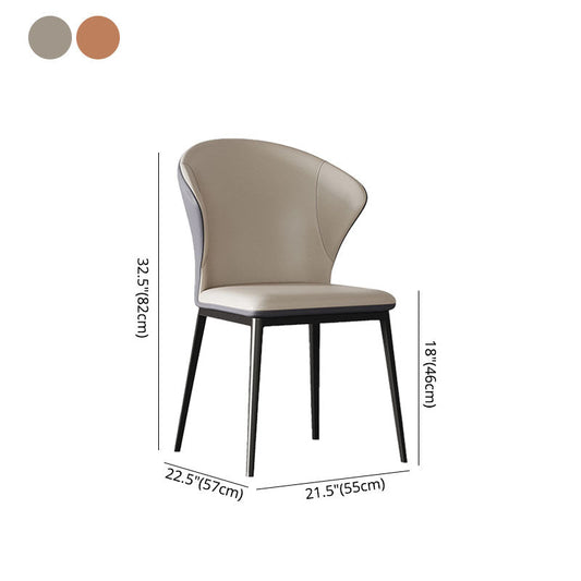 Industrial Style Metal Chairs Set Kitchen Dining Wingback Side Chair (Set of 2) Clearhalo ' kitchen&dining_furn' 'Dining Chairs' 'Dining Tables & Seating' 'dining_chair' 'furn' 'furn_dining_chair' 'Furniture' 'furniture_dining_chair' 'Kitchen & Dining Furniture' 'kitchen' 4260431