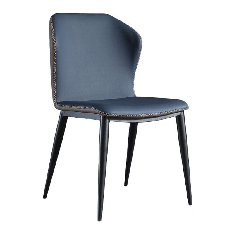 Industrial Style Wingback Chairs Leather Dining Chairs for Home (Set of 2) Clearhalo ' kitchen&dining_furn' 'Dining Chairs' 'Dining Tables & Seating' 'dining_chair' 'furn' 'furn_dining_chair' 'Furniture' 'furniture_dining_chair' 'Kitchen & Dining Furniture' 'kitchen' 4260532