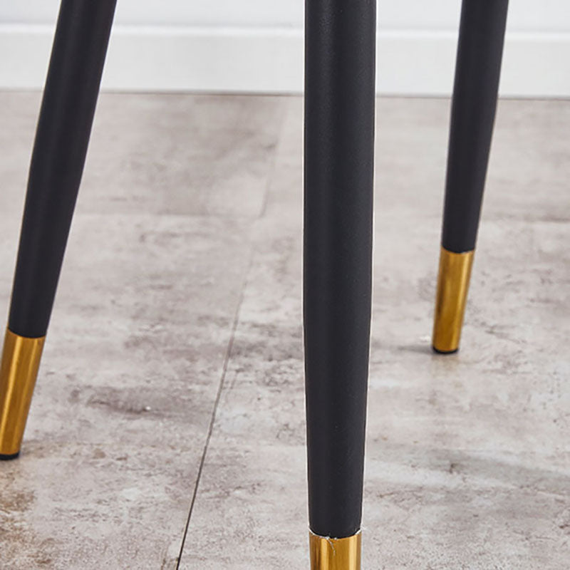 Scandinavian Style Upholstered Arm Chairs Solid Back Dining Side Chairs for Kitchen Clearhalo ' kitchen&dining_furn' 'Dining Chairs' 'Dining Tables & Seating' 'dining_chair' 'furn' 'furn_dining_chair' 'Furniture' 'furniture_dining_chair' 'Kitchen & Dining Furniture' 'kitchen' 4260557