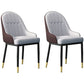 Scandinavian Style Upholstered Arm Chairs Solid Back Dining Side Chairs for Kitchen Gray Coffee 2 Piece Set Clearhalo ' kitchen&dining_furn' 'Dining Chairs' 'Dining Tables & Seating' 'dining_chair' 'furn' 'furn_dining_chair' 'Furniture' 'furniture_dining_chair' 'Kitchen & Dining Furniture' 'kitchen' 4260559