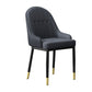 Scandinavian Style Upholstered Arm Chairs Solid Back Dining Side Chairs for Kitchen Black 1 Piece Clearhalo ' kitchen&dining_furn' 'Dining Chairs' 'Dining Tables & Seating' 'dining_chair' 'furn' 'furn_dining_chair' 'Furniture' 'furniture_dining_chair' 'Kitchen & Dining Furniture' 'kitchen' 4260561