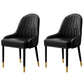 Scandinavian Style Upholstered Arm Side Chairs Solid Back Dining Chairs (Set of 2) Black Clearhalo ' kitchen&dining_furn' 'Dining Chairs' 'Dining Tables & Seating' 'dining_chair' 'furn' 'furn_dining_chair' 'Furniture' 'furniture_dining_chair' 'Kitchen & Dining Furniture' 'kitchen' 4260600