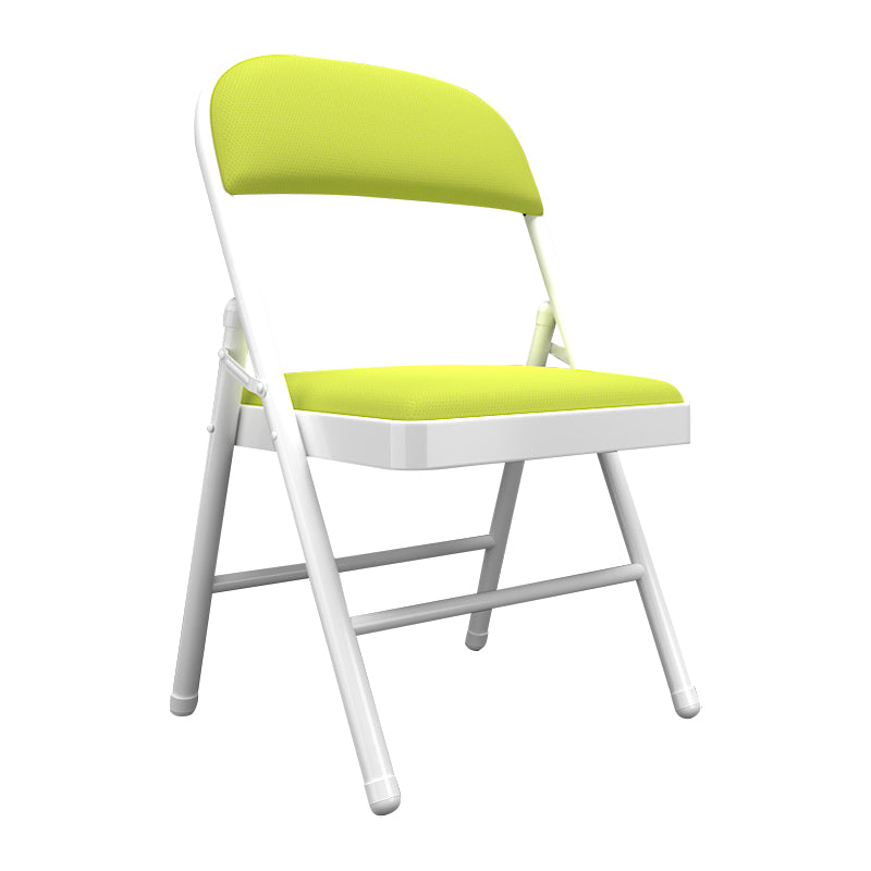 Contemporary Dining Chairs Armless Folding Side Chairs with Metal Legs for Kitchen Green 1 Piece Clearhalo ' kitchen&dining_furn' 'Dining Chairs' 'Dining Tables & Seating' 'dining_chair' 'furn' 'furn_dining_chair' 'Furniture' 'furniture_dining_chair' 'Kitchen & Dining Furniture' 'kitchen' 4260619