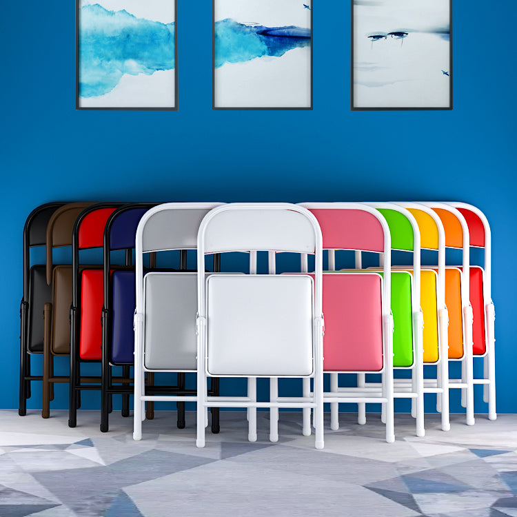 Contemporary Dining Chairs Armless Folding Side Chairs with Metal Legs for Kitchen Clearhalo ' kitchen&dining_furn' 'Dining Chairs' 'Dining Tables & Seating' 'dining_chair' 'furn' 'furn_dining_chair' 'Furniture' 'furniture_dining_chair' 'Kitchen & Dining Furniture' 'kitchen' 4260622