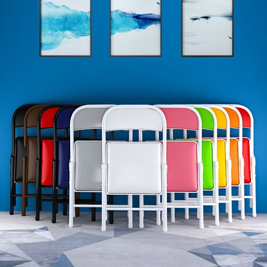 Contemporary Dining Chairs Armless Folding Side Chairs with Metal Legs for Kitchen Clearhalo ' kitchen&dining_furn' 'Dining Chairs' 'Dining Tables & Seating' 'dining_chair' 'furn' 'furn_dining_chair' 'Furniture' 'furniture_dining_chair' 'Kitchen & Dining Furniture' 'kitchen' 4260622