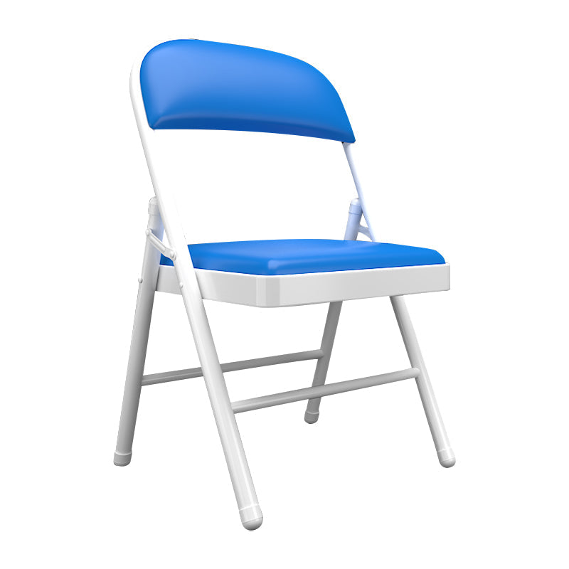 Contemporary Dining Chairs Armless Folding Side Chairs with Metal Legs for Kitchen Blue 1 Piece Clearhalo ' kitchen&dining_furn' 'Dining Chairs' 'Dining Tables & Seating' 'dining_chair' 'furn' 'furn_dining_chair' 'Furniture' 'furniture_dining_chair' 'Kitchen & Dining Furniture' 'kitchen' 4260626