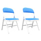 Contemporary Dining Chairs Armless Folding Side Chairs with Metal Legs for Kitchen Sky Blue 2 Piece Set Clearhalo ' kitchen&dining_furn' 'Dining Chairs' 'Dining Tables & Seating' 'dining_chair' 'furn' 'furn_dining_chair' 'Furniture' 'furniture_dining_chair' 'Kitchen & Dining Furniture' 'kitchen' 4260635