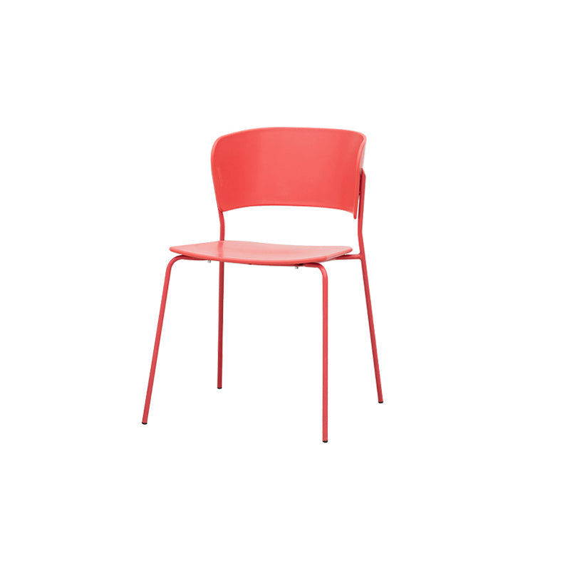 Contemporary Dining Chairs Armless Side Chairs with Metal Legs for Kitchen Clearhalo ' kitchen&dining_furn' 'Dining Chairs' 'Dining Tables & Seating' 'dining_chair' 'furn' 'furn_dining_chair' 'Furniture' 'furniture_dining_chair' 'Kitchen & Dining Furniture' 'kitchen' 4260670
