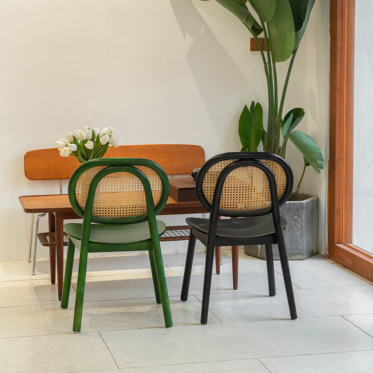 Traditional Dining Armless Chair Open Back Side Chair with Wooden Legs Clearhalo ' kitchen&dining_furn' 'Dining Chairs' 'Dining Tables & Seating' 'dining_chair' 'furn' 'furn_dining_chair' 'Furniture' 'furniture_dining_chair' 'Kitchen & Dining Furniture' 'kitchen' 4260701