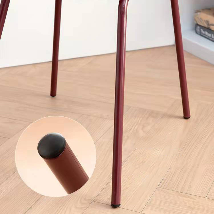 Contemporary Dining Chair Armless Side Chairs with Metal Legs for Kitchen Clearhalo ' kitchen&dining_furn' 'Dining Chairs' 'Dining Tables & Seating' 'dining_chair' 'Furniture' 'furniture_dining_chair' 'Kitchen & Dining Furniture' 'kitchen' 4260730