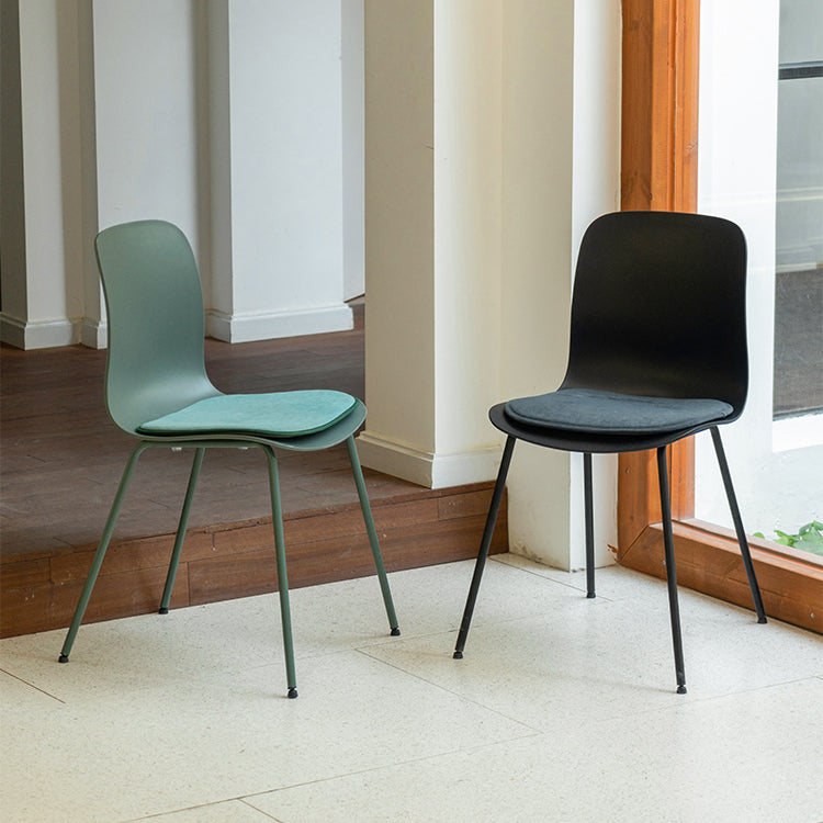 Contemporary Dining Chair Armless Side Chairs with Metal Legs for Kitchen Clearhalo ' kitchen&dining_furn' 'Dining Chairs' 'Dining Tables & Seating' 'dining_chair' 'Furniture' 'furniture_dining_chair' 'Kitchen & Dining Furniture' 'kitchen' 4260732