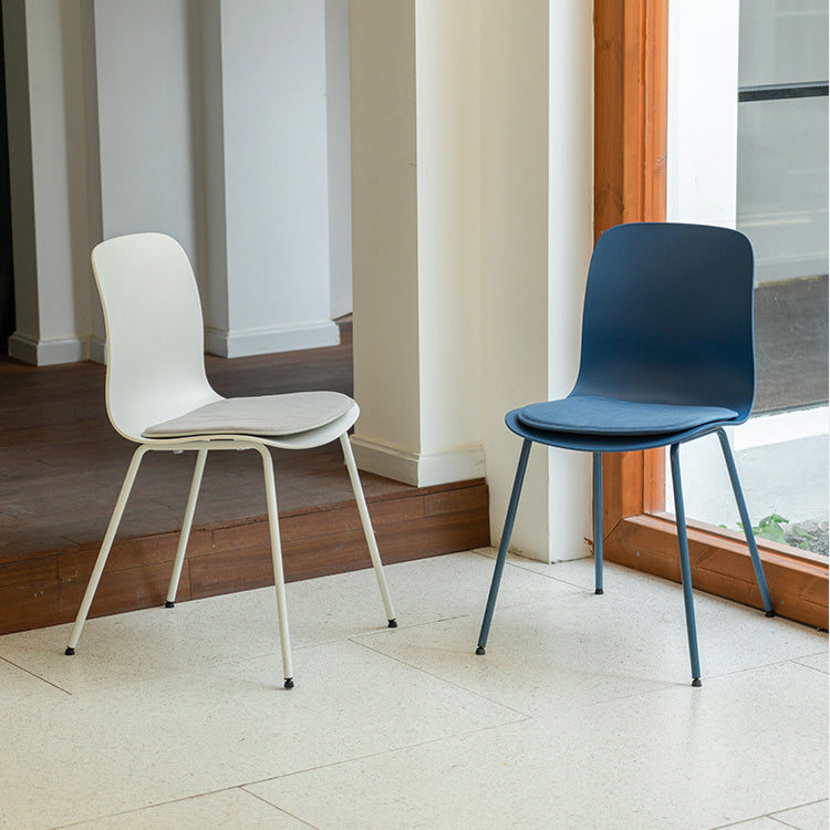 Contemporary Dining Chair Armless Side Chairs with Metal Legs for Kitchen Clearhalo ' kitchen&dining_furn' 'Dining Chairs' 'Dining Tables & Seating' 'dining_chair' 'Furniture' 'furniture_dining_chair' 'Kitchen & Dining Furniture' 'kitchen' 4260733