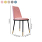 Nordic Style Side Chairs Armless Chairs with Metal Legs for Kitchen Clearhalo ' kitchen&dining_furn' 'Dining Chairs' 'Dining Tables & Seating' 'dining_chair' 'furn' 'furn_dining_chair' 'Furniture' 'furniture_dining_chair' 'Kitchen & Dining Furniture' 'kitchen' 4260757