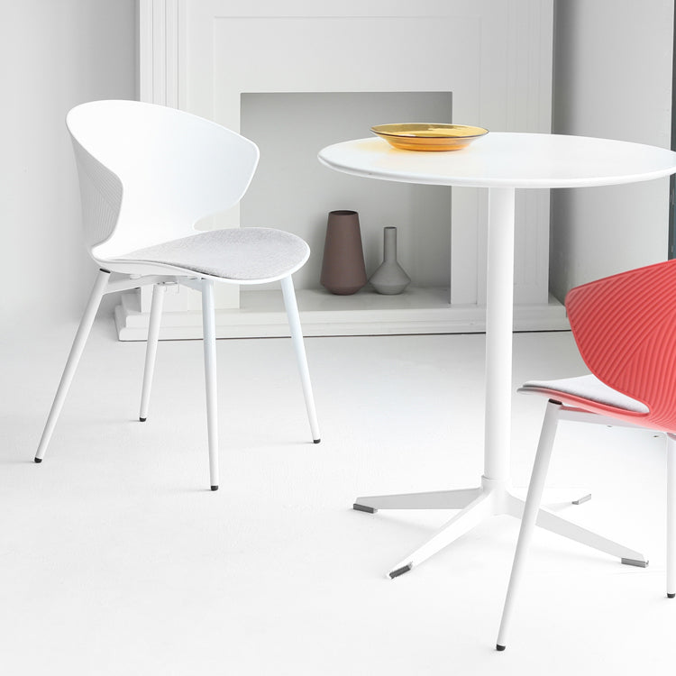 Contemporary Style Dining Chair Armless Wingback Side Chairs with Metal Legs Clearhalo ' kitchen&dining_furn' 'Dining Chairs' 'Dining Tables & Seating' 'dining_chair' 'furn' 'furn_dining_chair' 'Furniture' 'furniture_dining_chair' 'Kitchen & Dining Furniture' 'kitchen' 4260768