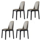 Contemporary Style Side Chairs Armless Parsons Chairs with Wooden Legs Grey 4 Piece Set Clearhalo ' kitchen&dining_furn' 'Dining Chairs' 'Dining Tables & Seating' 'dining_chair' 'furn' 'furn_dining_chair' 'Furniture' 'furniture_dining_chair' 'Kitchen & Dining Furniture' 'kitchen' 4260781