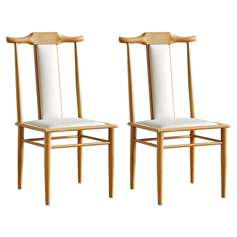 Modern Metal Dining Room Chair High Back Leather Dining Chair for Restaurant Use Off-White 2 Piece Set Clearhalo ' kitchen&dining_furn' 'Dining Chairs' 'Dining Tables & Seating' 'dining_chair' 'furn' 'furn_dining_chair' 'Furniture' 'furniture_dining_chair' 'Kitchen & Dining Furniture' 'kitchen' 4260794