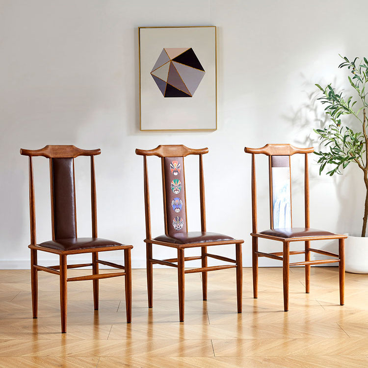 Modern Metal Dining Room Chair High Back Leather Dining Chair for Restaurant Use Clearhalo ' kitchen&dining_furn' 'Dining Chairs' 'Dining Tables & Seating' 'dining_chair' 'furn' 'furn_dining_chair' 'Furniture' 'furniture_dining_chair' 'Kitchen & Dining Furniture' 'kitchen' 4260803