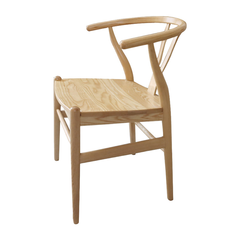 Modern Wood Dining Room Chair Armless Fork Bone Dining Chairs for Home Use Natural 1 Piece Clearhalo ' kitchen&dining_furn' 'Dining Chairs' 'Dining Tables & Seating' 'dining_chair' 'furn' 'furn_dining_chair' 'Furniture' 'furniture_dining_chair' 'Kitchen & Dining Furniture' 'kitchen' 4260809