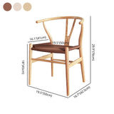 Modern Wood Dining Room Chair Armless Fork Bone Dining Chairs for Home Use Clearhalo ' kitchen&dining_furn' 'Dining Chairs' 'Dining Tables & Seating' 'dining_chair' 'furn' 'furn_dining_chair' 'Furniture' 'furniture_dining_chair' 'Kitchen & Dining Furniture' 'kitchen' 4260828