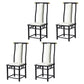 Modern Metal Dining Room Chair Slat Back Dining Chair for Restaurant Use White 4 Piece Set Clearhalo ' kitchen&dining_furn' 'Dining Chairs' 'Dining Tables & Seating' 'dining_chair' 'furn' 'furn_dining_chair' 'Furniture' 'furniture_dining_chair' 'Kitchen & Dining Furniture' 'kitchen' 4260863