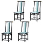 Modern Metal Dining Room Chair Slat Back Dining Chair for Restaurant Use Light Blue 4 Piece Set Clearhalo ' kitchen&dining_furn' 'Dining Chairs' 'Dining Tables & Seating' 'dining_chair' 'furn' 'furn_dining_chair' 'Furniture' 'furniture_dining_chair' 'Kitchen & Dining Furniture' 'kitchen' 4260865