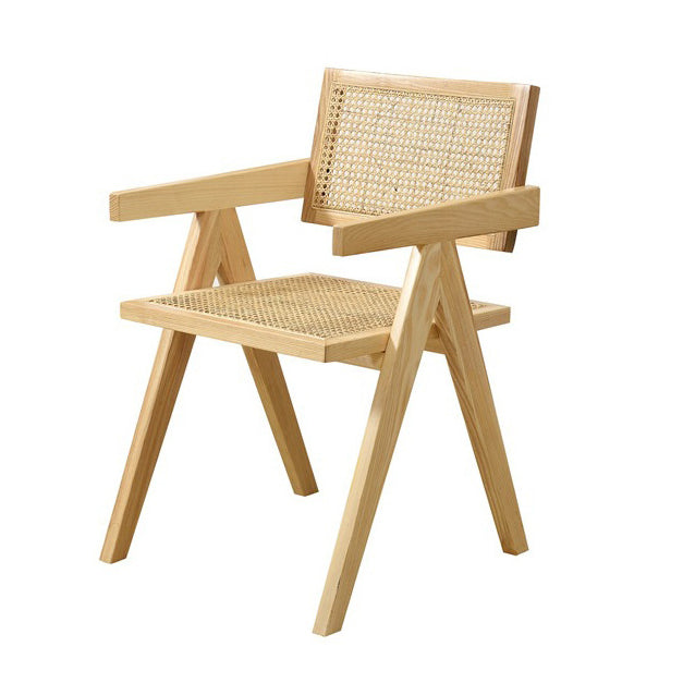 Traditional Wood Dining Arm Chair Rattan Dining Chairs for Restaurant Use Natural 1 Piece Clearhalo ' kitchen&dining_furn' 'Dining Chairs' 'Dining Tables & Seating' 'dining_chair' 'furn' 'furn_dining_chair' 'Furniture' 'furniture_dining_chair' 'Kitchen & Dining Furniture' 'kitchen' 4260879