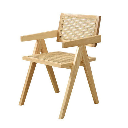 Traditional Wood Dining Arm Chair Rattan Dining Chairs for Restaurant Use Natural 1 Piece Clearhalo ' kitchen&dining_furn' 'Dining Chairs' 'Dining Tables & Seating' 'dining_chair' 'furn' 'furn_dining_chair' 'Furniture' 'furniture_dining_chair' 'Kitchen & Dining Furniture' 'kitchen' 4260879