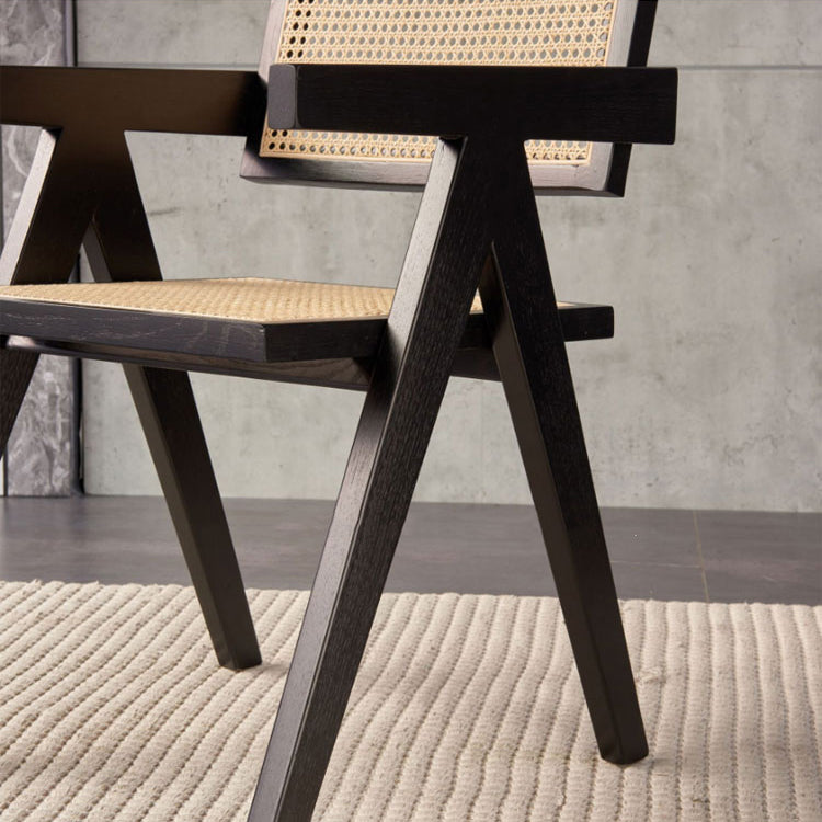 Traditional Wood Dining Arm Chair Rattan Dining Chairs for Restaurant Use Clearhalo ' kitchen&dining_furn' 'Dining Chairs' 'Dining Tables & Seating' 'dining_chair' 'furn' 'furn_dining_chair' 'Furniture' 'furniture_dining_chair' 'Kitchen & Dining Furniture' 'kitchen' 4260883