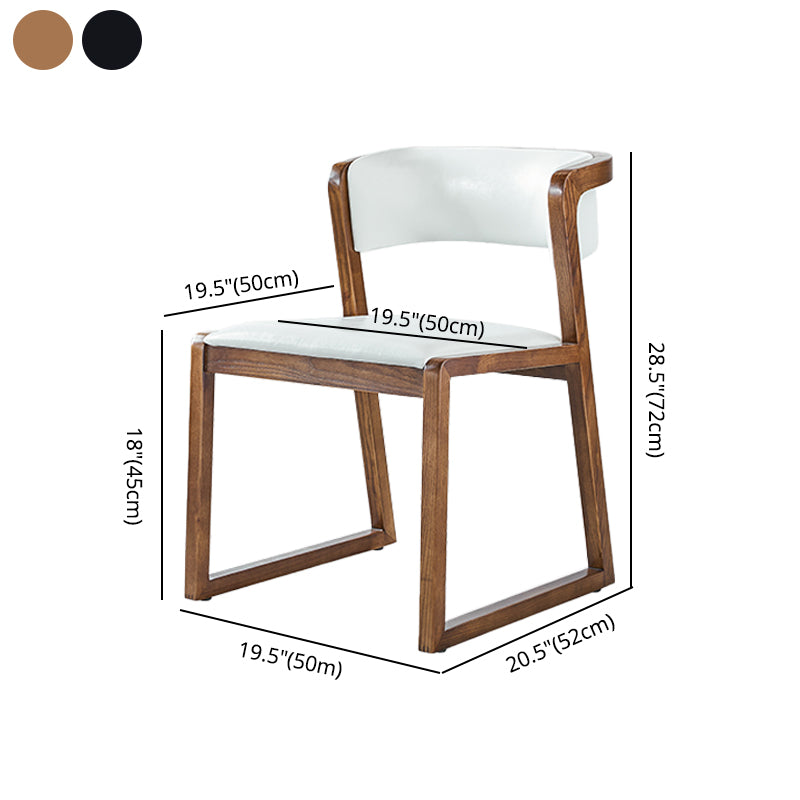 Traditional Wood Dining Side Chair Open Back Dining Side Chair for Home Use Clearhalo ' kitchen&dining_furn' 'Dining Chairs' 'Dining Tables & Seating' 'dining_chair' 'furn' 'furn_dining_chair' 'Furniture' 'furniture_dining_chair' 'Kitchen & Dining Furniture' 'kitchen' 4260907