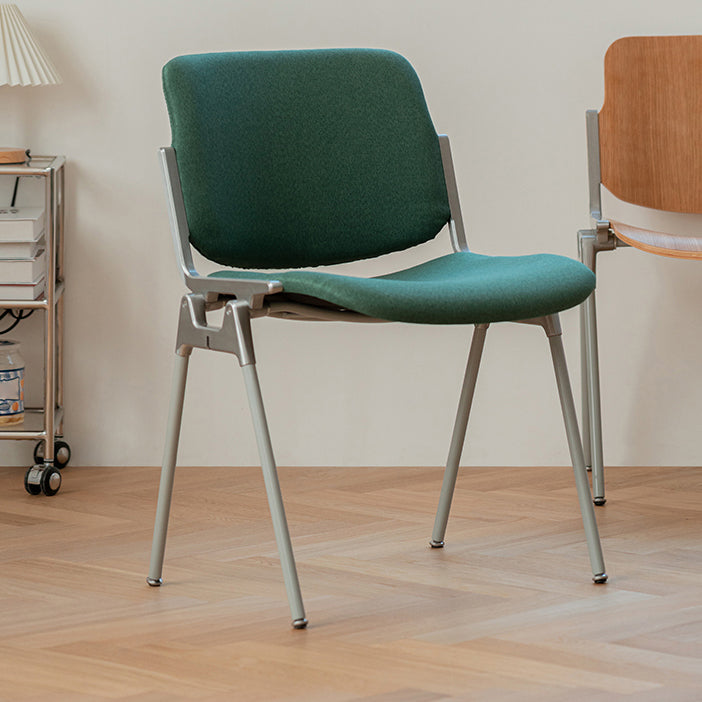 Contemporary Style Dining Chair Armless Open Back Chairs with Metal Legs Clearhalo ' kitchen&dining_furn' 'Dining Chairs' 'Dining Tables & Seating' 'dining_chair' 'furn' 'furn_dining_chair' 'Furniture' 'furniture_dining_chair' 'Kitchen & Dining Furniture' 'kitchen' 4260913