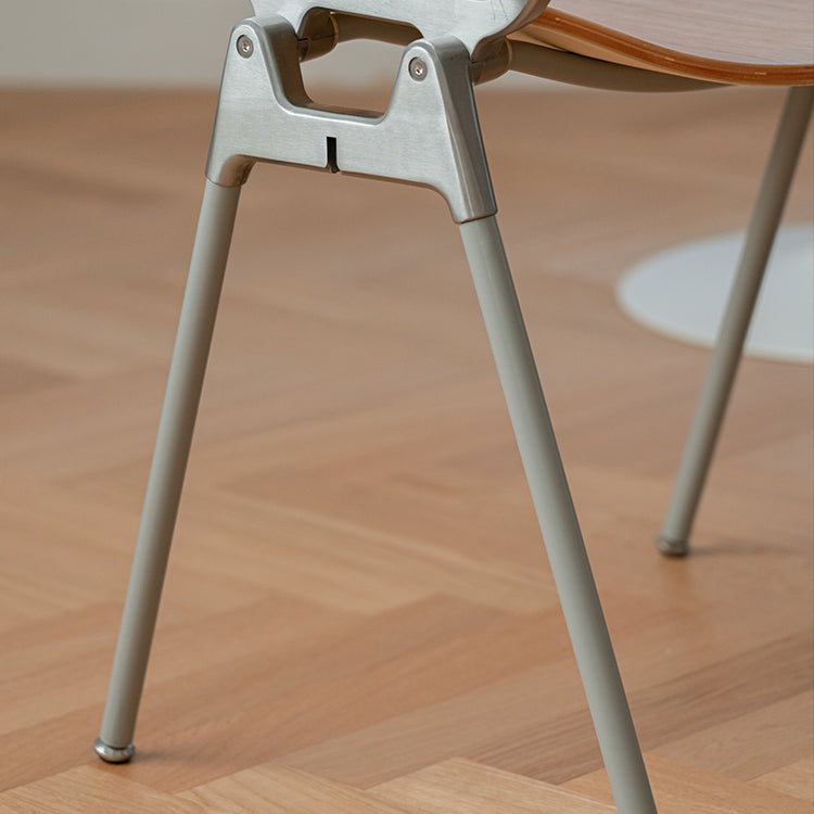 Contemporary Style Dining Chair Armless Open Back Chairs with Metal Legs Clearhalo ' kitchen&dining_furn' 'Dining Chairs' 'Dining Tables & Seating' 'dining_chair' 'furn' 'furn_dining_chair' 'Furniture' 'furniture_dining_chair' 'Kitchen & Dining Furniture' 'kitchen' 4260919