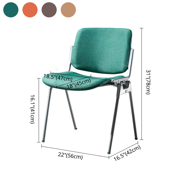 Contemporary Style Dining Chair Armless Open Back Chairs with Metal Legs Clearhalo ' kitchen&dining_furn' 'Dining Chairs' 'Dining Tables & Seating' 'dining_chair' 'furn' 'furn_dining_chair' 'Furniture' 'furniture_dining_chair' 'Kitchen & Dining Furniture' 'kitchen' 4260923