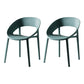 Minimalist Style Plastic Dining Armless Chair Open Back Dining Side Chair Navy 2 Piece Set Clearhalo ' kitchen&dining_furn' 'Dining Chairs' 'Dining Tables & Seating' 'dining_chair' 'furn' 'furn_dining_chair' 'Furniture' 'furniture_dining_chair' 'Kitchen & Dining Furniture' 'kitchen' 4260988