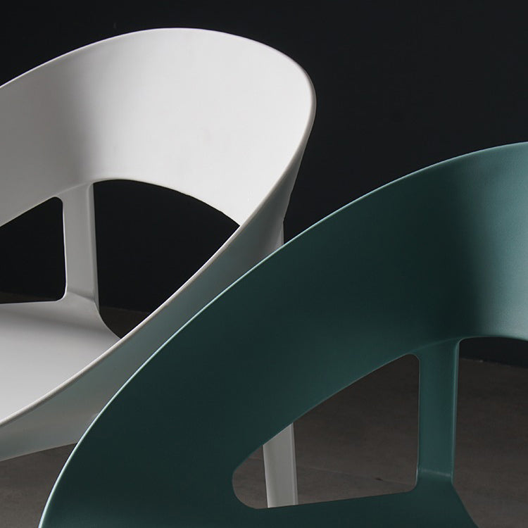 Minimalist Style Plastic Dining Armless Chair Open Back Dining Side Chair Clearhalo ' kitchen&dining_furn' 'Dining Chairs' 'Dining Tables & Seating' 'dining_chair' 'furn' 'furn_dining_chair' 'Furniture' 'furniture_dining_chair' 'Kitchen & Dining Furniture' 'kitchen' 4260994