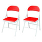 Contemporary Style Open Back Dining Side Chairs Upholstered Side Chair Orange Red 2 Piece Set Clearhalo ' kitchen&dining_furn' 'Dining Chairs' 'Dining Tables & Seating' 'dining_chair' 'furn' 'furn_dining_chair' 'Furniture' 'furniture_dining_chair' 'Kitchen & Dining Furniture' 'kitchen' 4261030
