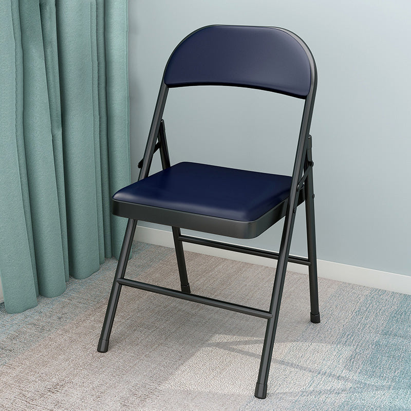 Contemporary Style Open Back Dining Side Chairs Upholstered Side Chair Dark Blue 1 Piece Clearhalo ' kitchen&dining_furn' 'Dining Chairs' 'Dining Tables & Seating' 'dining_chair' 'furn' 'furn_dining_chair' 'Furniture' 'furniture_dining_chair' 'Kitchen & Dining Furniture' 'kitchen' 4261032