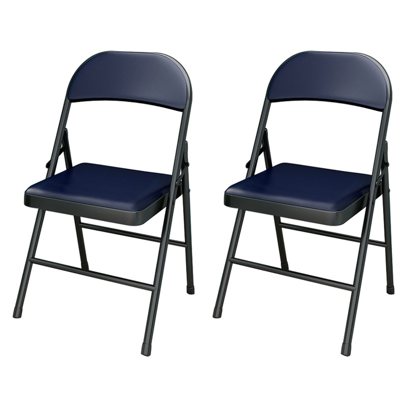 Contemporary Style Open Back Dining Side Chairs Upholstered Side Chair Dark Blue 2 Piece Set Clearhalo ' kitchen&dining_furn' 'Dining Chairs' 'Dining Tables & Seating' 'dining_chair' 'furn' 'furn_dining_chair' 'Furniture' 'furniture_dining_chair' 'Kitchen & Dining Furniture' 'kitchen' 4261033