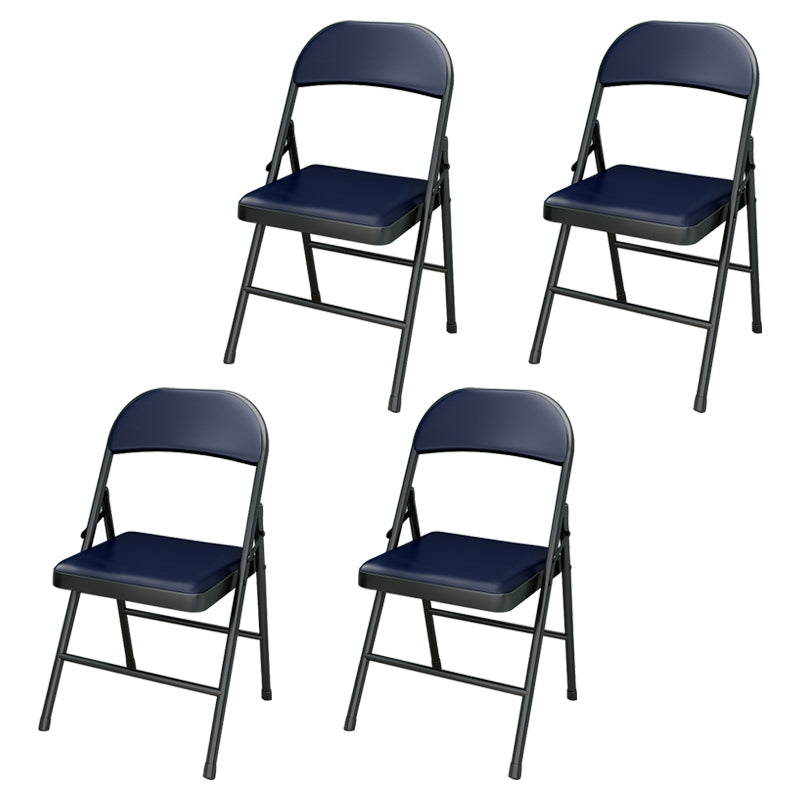 Contemporary Style Open Back Dining Side Chairs Upholstered Side Chair Dark Blue 4 Piece Set Clearhalo ' kitchen&dining_furn' 'Dining Chairs' 'Dining Tables & Seating' 'dining_chair' 'furn' 'furn_dining_chair' 'Furniture' 'furniture_dining_chair' 'Kitchen & Dining Furniture' 'kitchen' 4261034