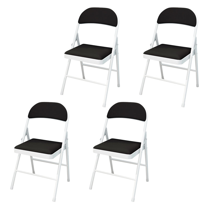 Contemporary Style Open Back Dining Side Chairs Upholstered Side Chair Black 4 Piece Set Clearhalo ' kitchen&dining_furn' 'Dining Chairs' 'Dining Tables & Seating' 'dining_chair' 'furn' 'furn_dining_chair' 'Furniture' 'furniture_dining_chair' 'Kitchen & Dining Furniture' 'kitchen' 4261037
