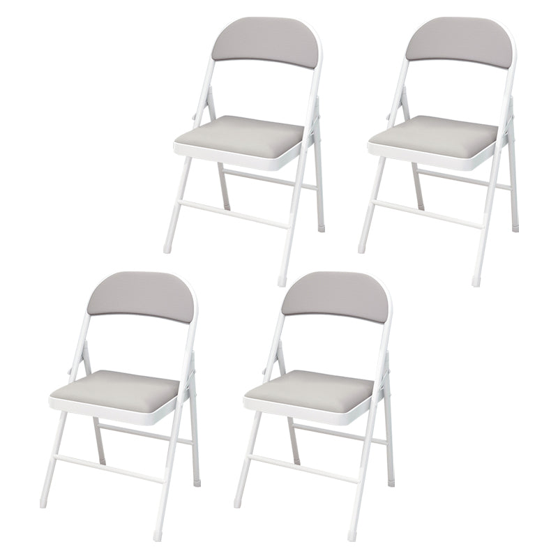 Contemporary Style Open Back Dining Side Chairs Upholstered Side Chair Grey 4 Piece Set Clearhalo ' kitchen&dining_furn' 'Dining Chairs' 'Dining Tables & Seating' 'dining_chair' 'furn' 'furn_dining_chair' 'Furniture' 'furniture_dining_chair' 'Kitchen & Dining Furniture' 'kitchen' 4261043