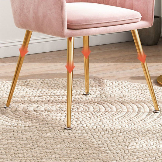 Scandinavian Powder Room Solid Back Side Chair Velvet Matte Finish Dining Chair Clearhalo ' kitchen&dining_furn' 'Dining Chairs' 'Dining Tables & Seating' 'dining_chair' 'furn' 'furn_dining_chair' 'Furniture' 'furniture_dining_chair' 'Kitchen & Dining Furniture' 'kitchen' 4261092