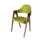 Scandinavian Study Room Open Back Arm Chair Upholstered Matte Finish Dining Chair Green 1 Piece Clearhalo ' kitchen&dining_furn' 'Dining Chairs' 'Dining Tables & Seating' 'dining_chair' 'furn' 'furn_dining_chair' 'Furniture' 'furniture_dining_chair' 'Kitchen & Dining Furniture' 'kitchen' 4261132