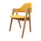 Scandinavian Study Room Open Back Arm Chair Upholstered Matte Finish Dining Chair Beige 1 Piece Clearhalo ' kitchen&dining_furn' 'Dining Chairs' 'Dining Tables & Seating' 'dining_chair' 'furn' 'furn_dining_chair' 'Furniture' 'furniture_dining_chair' 'Kitchen & Dining Furniture' 'kitchen' 4261155