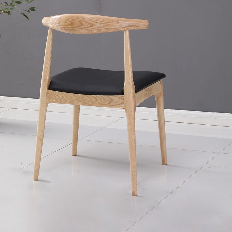 Contemporary Wood Dining Side Chair Open Back Dining Chair with Walnut Legs Clearhalo ' kitchen&dining_furn' 'Dining Chairs' 'Dining Tables & Seating' 'dining_chair' 'furn' 'furn_dining_chair' 'Furniture' 'furniture_dining_chair' 'Kitchen & Dining Furniture' 'kitchen' 4261170