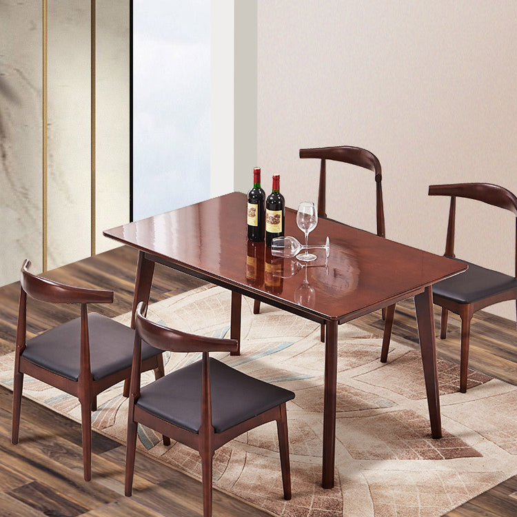 Contemporary Wood Dining Side Chair Open Back Dining Chair with Walnut Legs Clearhalo ' kitchen&dining_furn' 'Dining Chairs' 'Dining Tables & Seating' 'dining_chair' 'furn' 'furn_dining_chair' 'Furniture' 'furniture_dining_chair' 'Kitchen & Dining Furniture' 'kitchen' 4261183