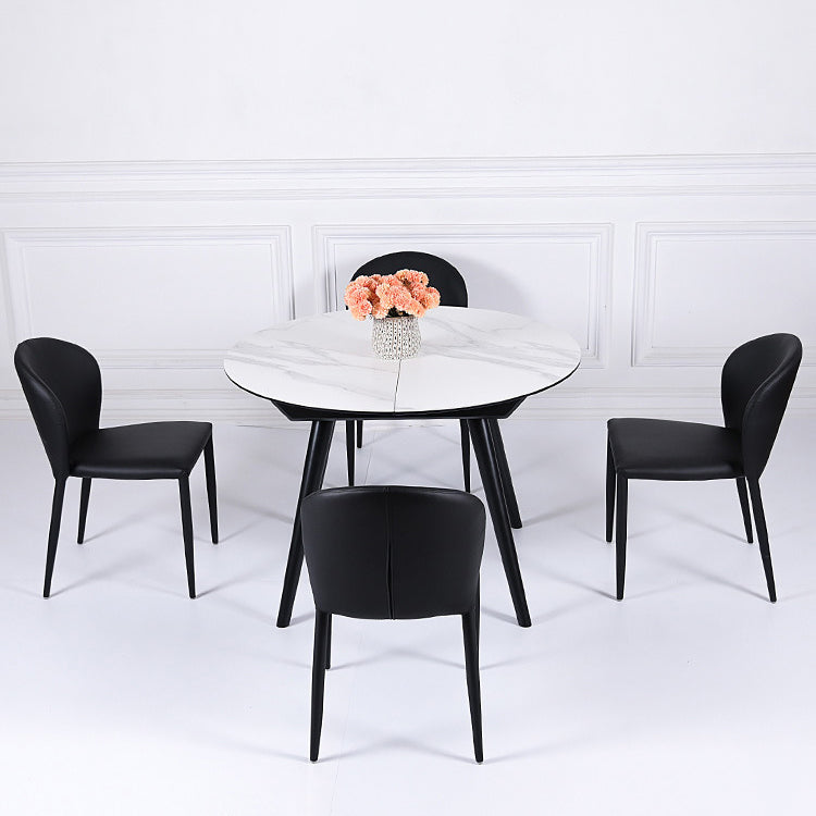 Contemporary Leather Conference Room Side Chair Wingback Dining Chair Clearhalo ' kitchen&dining_furn' 'Dining Chairs' 'Dining Tables & Seating' 'dining_chair' 'furn' 'furn_dining_chair' 'Furniture' 'furniture_dining_chair' 'Kitchen & Dining Furniture' 'kitchen' 4261205