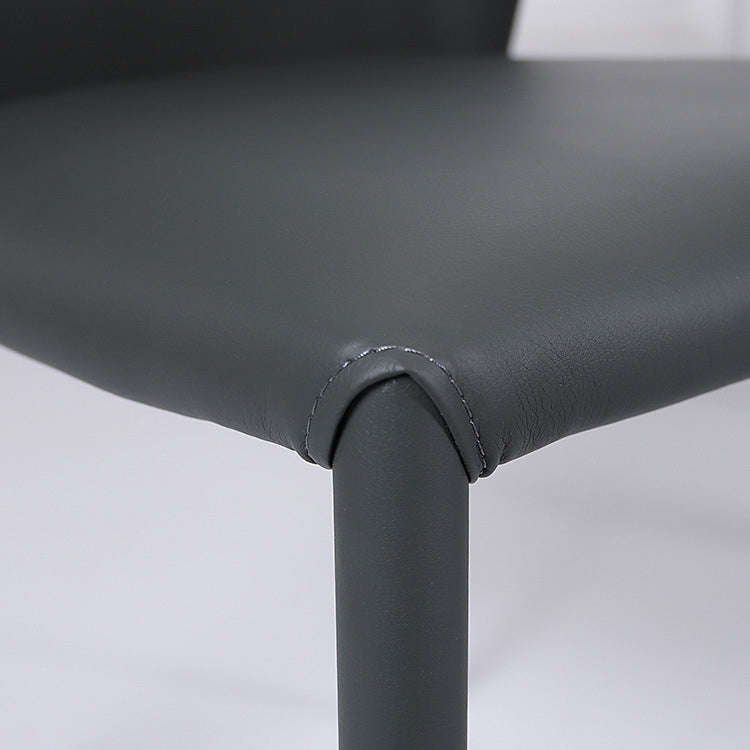 Contemporary Leather Conference Room Side Chair Wingback Dining Chair Clearhalo ' kitchen&dining_furn' 'Dining Chairs' 'Dining Tables & Seating' 'dining_chair' 'furn' 'furn_dining_chair' 'Furniture' 'furniture_dining_chair' 'Kitchen & Dining Furniture' 'kitchen' 4261216