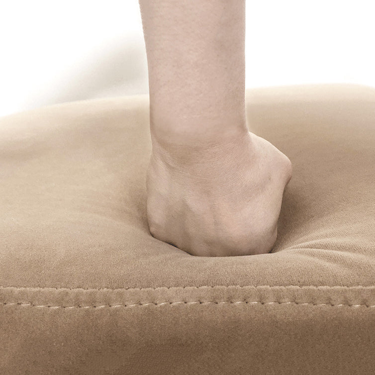 Contemporary Velvet Armless Side Chair Matte Finish Open Back Dining Chair Clearhalo ' kitchen&dining_furn' 'Dining Chairs' 'Dining Tables & Seating' 'dining_chair' 'furn' 'furn_dining_chair' 'Furniture' 'furniture_dining_chair' 'Kitchen & Dining Furniture' 'kitchen' 4261239