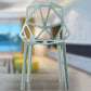 Contemporary Plastic Dining Side Chair Matte Finish Cross Back Dining Chair Clearhalo ' kitchen&dining_furn' 'Dining Chairs' 'Dining Tables & Seating' 'dining_chair' 'furn' 'furn_dining_chair' 'Furniture' 'furniture_dining_chair' 'Kitchen & Dining Furniture' 'kitchen' 4261261
