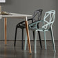 Contemporary Plastic Dining Side Chair Matte Finish Cross Back Dining Chair Clearhalo ' kitchen&dining_furn' 'Dining Chairs' 'Dining Tables & Seating' 'dining_chair' 'furn' 'furn_dining_chair' 'Furniture' 'furniture_dining_chair' 'Kitchen & Dining Furniture' 'kitchen' 4261263